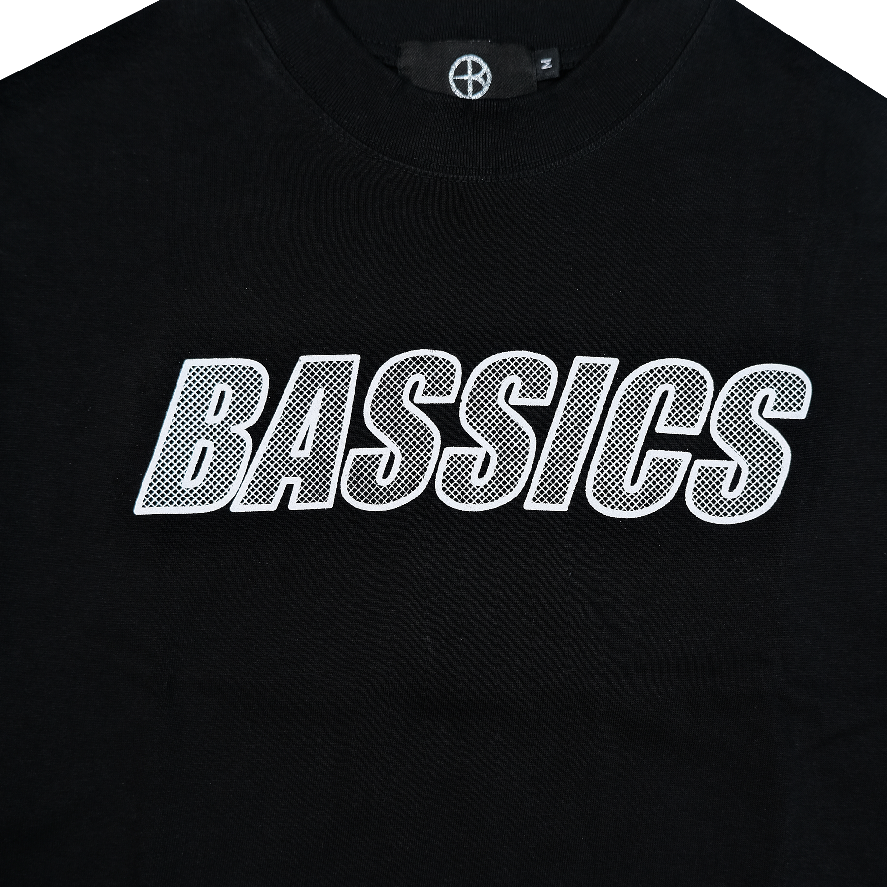 BASSICS MESH CORE BLACK TEE