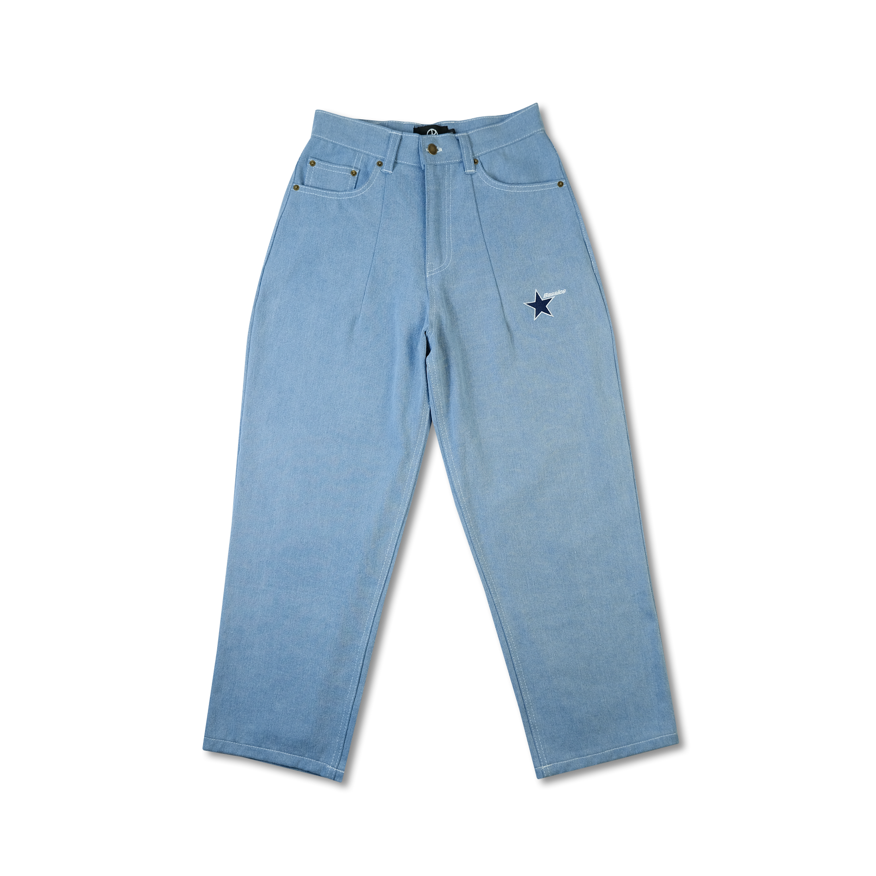 STARS PANTS BABY BLUE