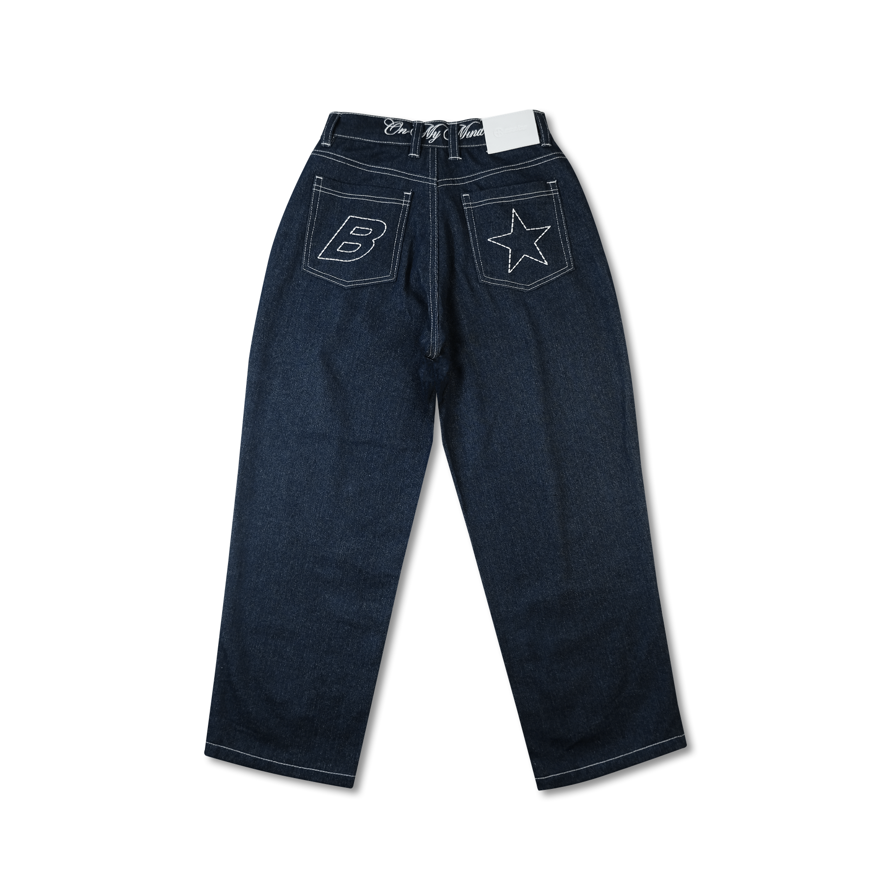 STARS PANTS BLUE BLACK